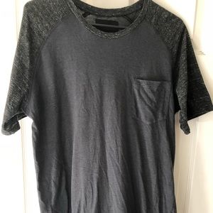 Hurley heather/stripe tee